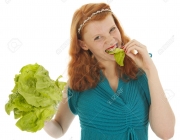 Young woman at diet