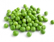 Fresh young green peas