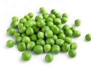 Fresh young green peas