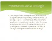 Importância da Ecologia 4