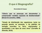 Introdução à Biogeografia 5