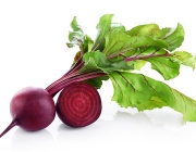 Fresh beetroot isolated on white background