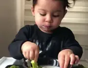 Comendo Brócolis 1