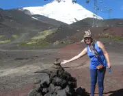 Subindo Vulcão Osorno no Verão 1