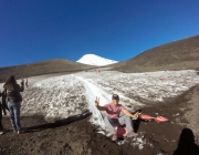 Subindo Vulcão Osorno no Verão 4