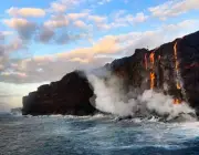 Vulcão Kilauea - Derramamento de Lava no Mar 1