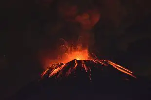 Vulcão Popocatépetl - Erupção