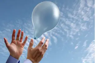 Balão Voando no Ar