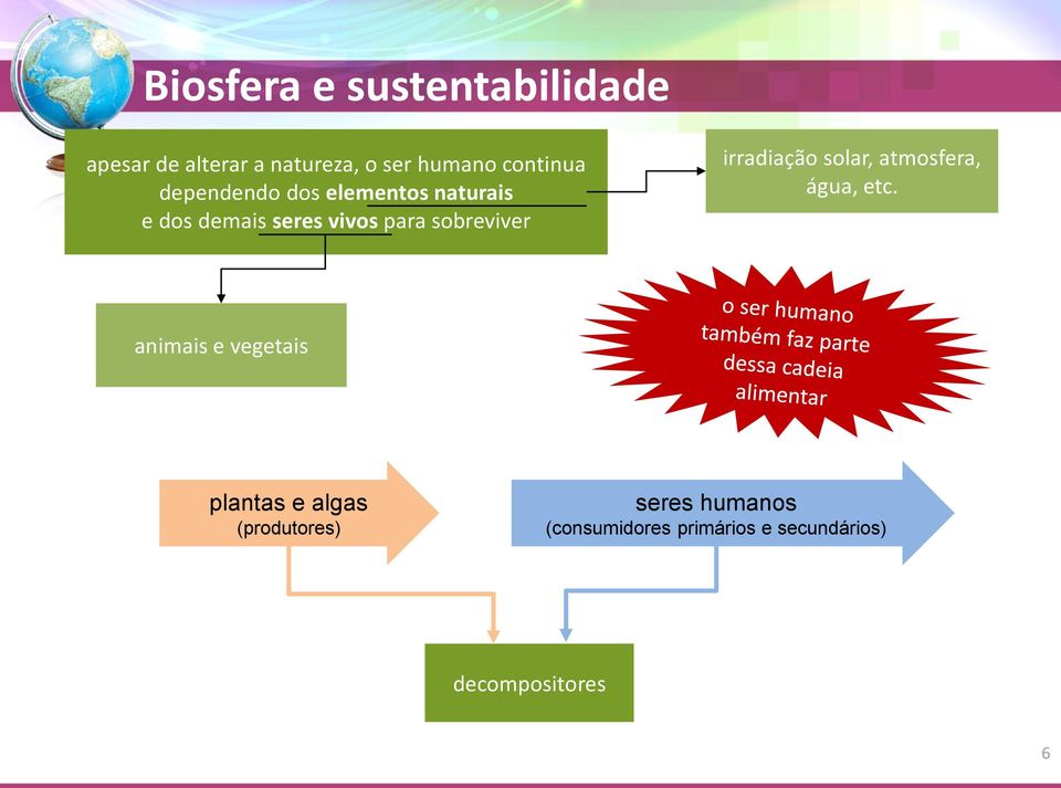 Biosfera e Sustentabilidade
