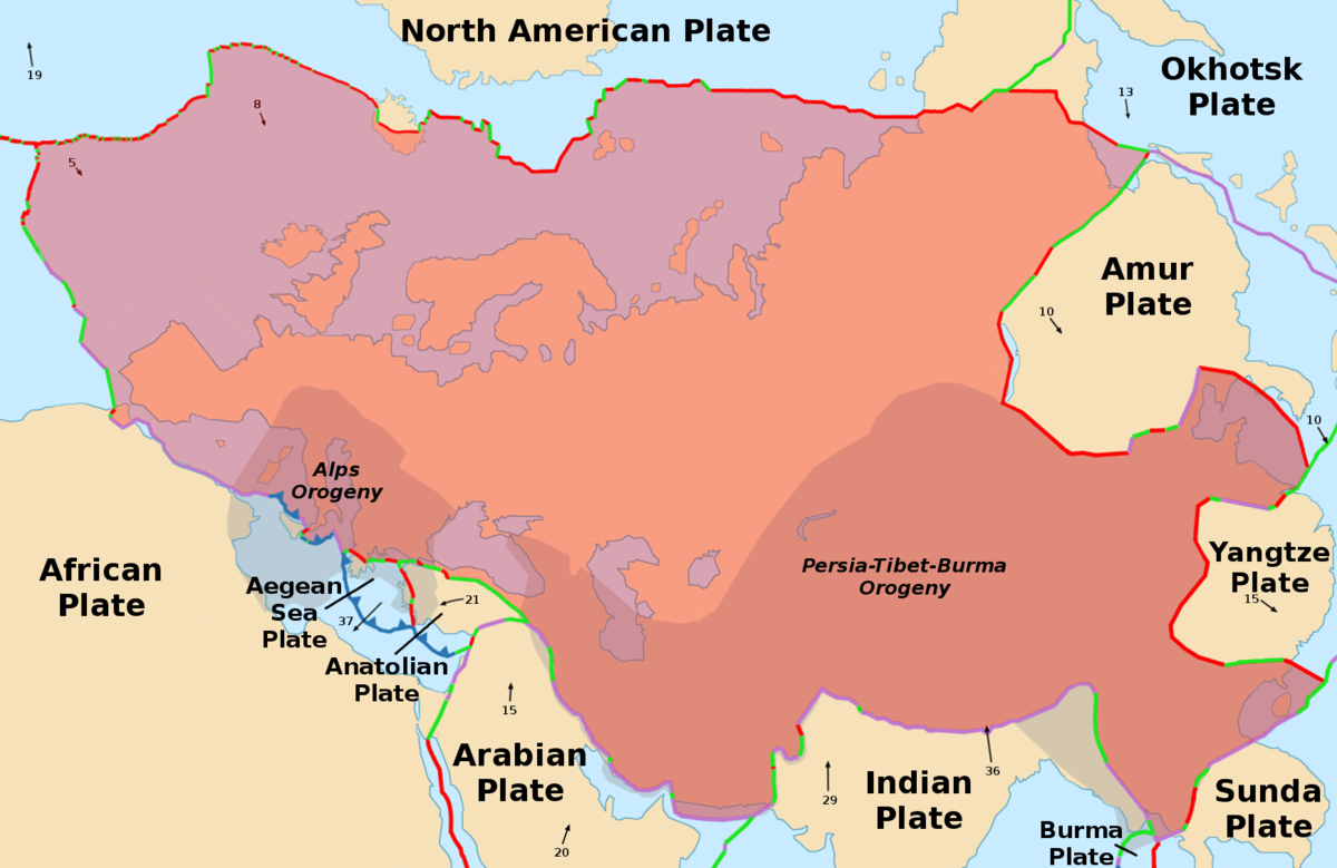 Placas Euroasiáticas Ocidental e Oriental