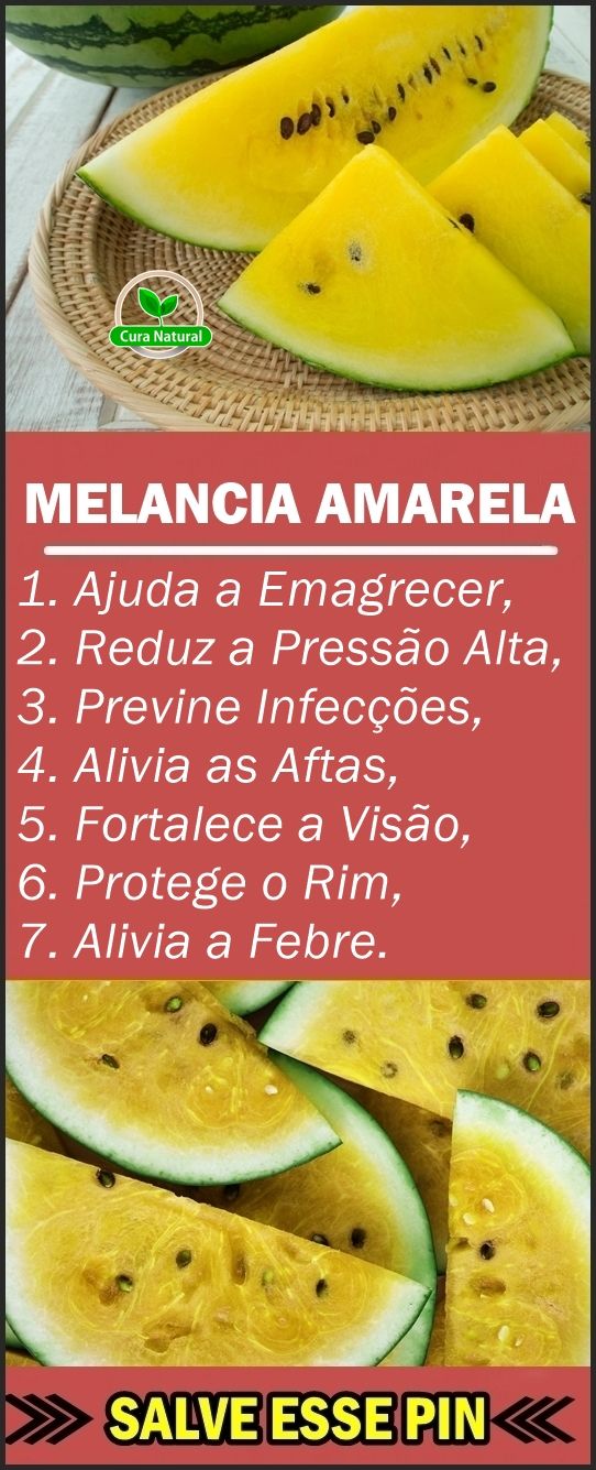 Benefícios da Melancia Amarela 