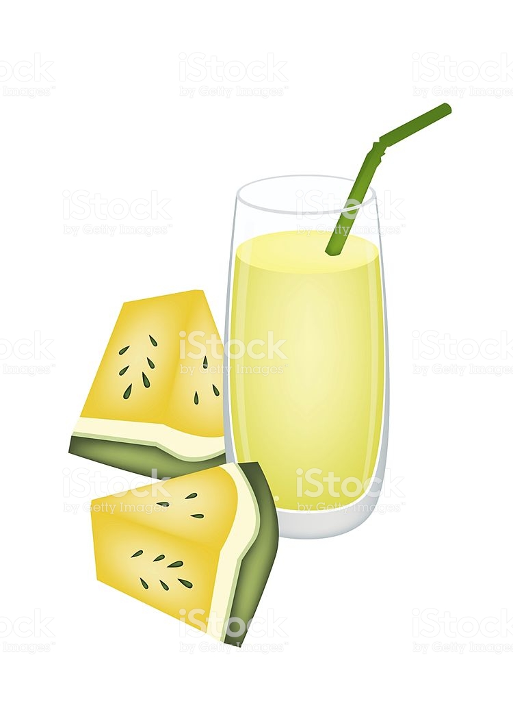 Imagem Ilustrativa de Suco de Melancia Amarela