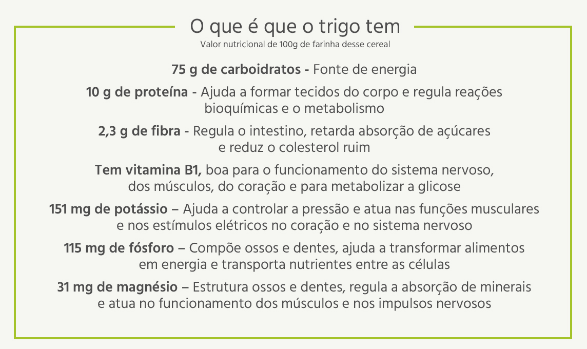 Valor Nutricional do Trigo 