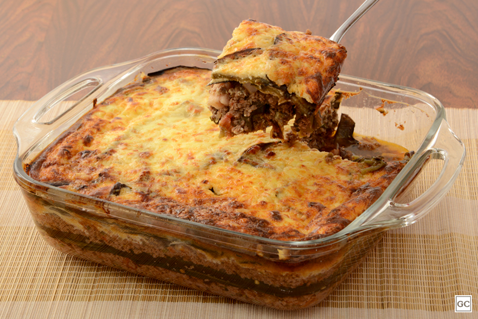 Gratinado de Berinjela e Carne