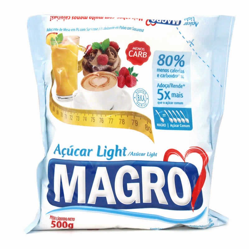 Açúcar Light da Marca Magro