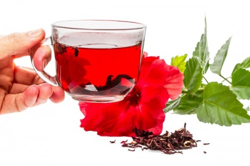Xícara de Chá de Hibisco