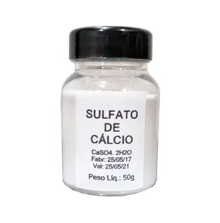 Sulfato De Cálcio no Frasco