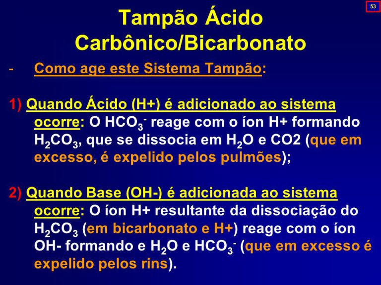 Qual o Principal Sistema Tampão Encontrado no Sangue? | Mundo Ecologia