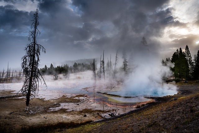 Geysers do Parque Nacional de Yellowstone