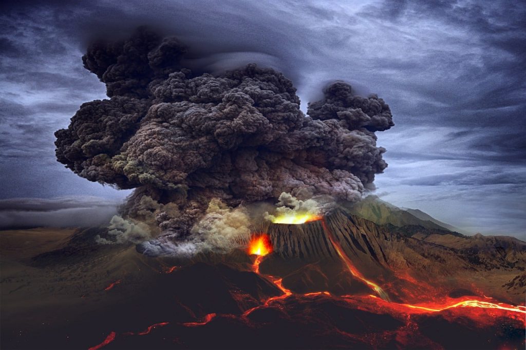erupções vulcânicas