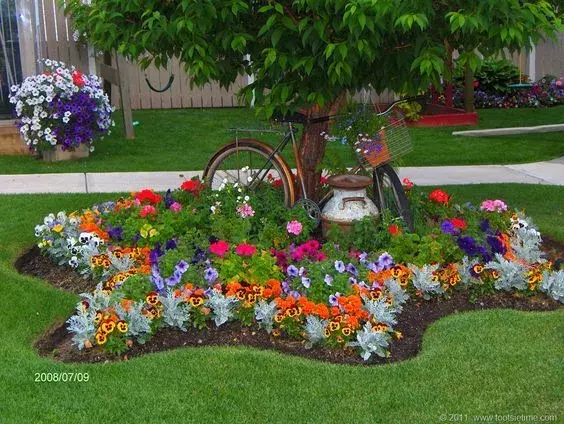 Como criar um canteiro de flores perenes?
