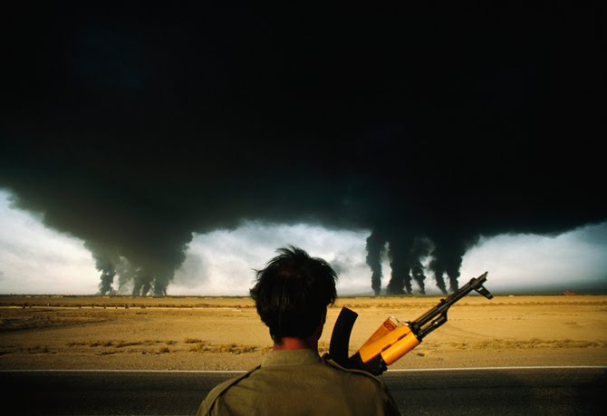 Guerra Irã e Iraque: Precipitação ácida por poluentes atmosféricos sobre o solo